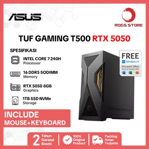 ASUS PC TUF GAMING T500MV CORE 7 240H RTX5050 / RTX3050 16GB 1TB W11+OHS+M365