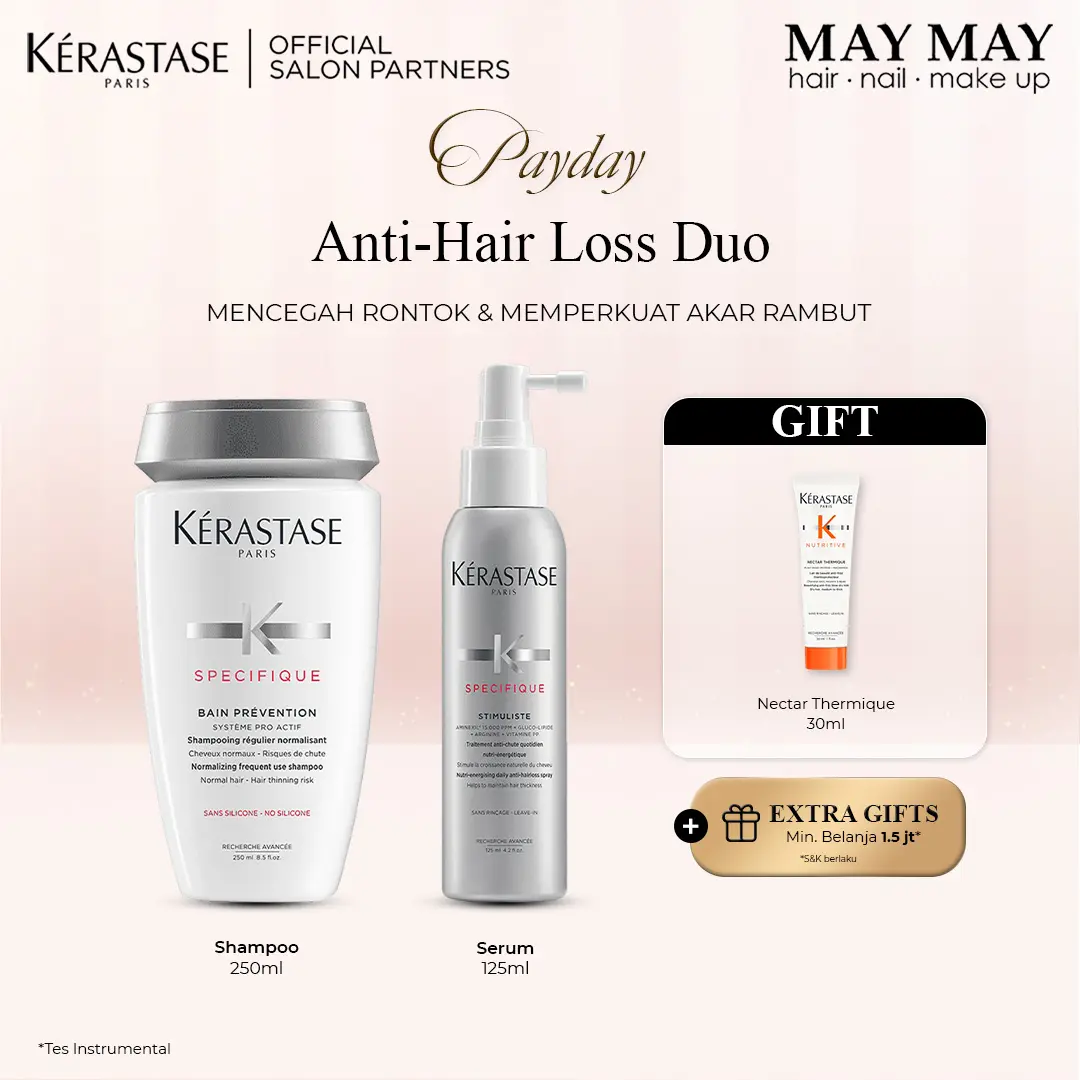 Kerastase Bain Prevention + Stimuliste - Shampo & Serum Rambut Rontok ...