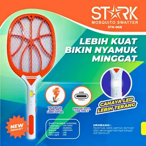 RAKET NYAMUK CHARGER KABEL STK 008 TEPOKAN NYAMUK-PEMBASMI NYAMUK