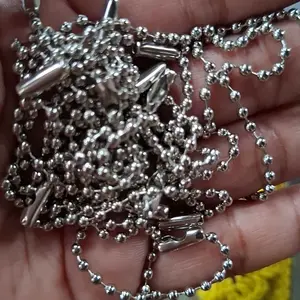 Rantai Kuku PERAK/EMAS/ Biji Lada/ Gantungan Besi (+/- 100 pcs)
