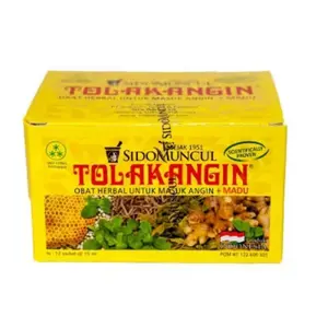 Sidomuncul Tolak Angin Cair Isi 12 Sachet Obat Herbal untuk Masuk Angin dengan Madu