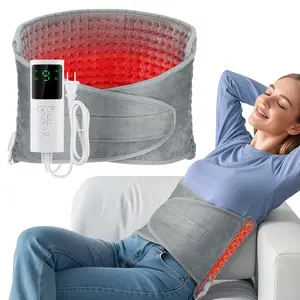 Electric Heating Pad Waist Back Lumbar Warm Pad 10-level Adjustable Temperature Waist Belt Office Home Winter Warming Blanket