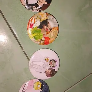Pin Custom DIY foto bebas apa saja dengan Hasil Print Jernih - Model Peniti dan Gantungan SEHARI JADI ukuran 44mm/4,4cm
