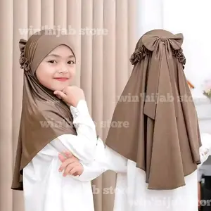 Hijab anak viral BERGO PITA RICIS hijab usia 3-6tahun hijab TK SD Terbaru Sekolah Instan