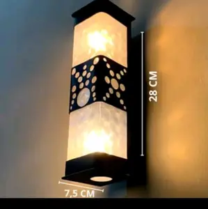 Lampu Hias Dinding Outdoor Indoor Minimalis Estetik Waterproof Bahan PVC Ukiran Anak Bangsa Putih Susu Kaca Mika Fiber Anti Pecah - Buah
