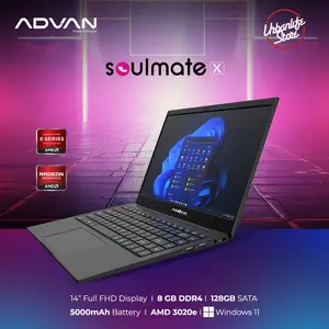 ADVAN Laptop | Soulmate X2 14” IPS FHD AMD 3020e 8GB/128GB Win11