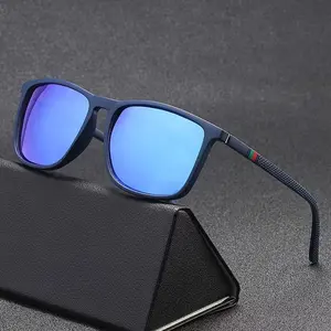 Kacamata Hitam Fashion Korea Retro Anti Blue Light Anti Radiasi Model Pria dan Wanita KM777 polycarbonate warna 3