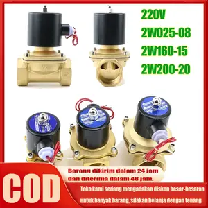 [Ready Ya,Cod] 220V Electric Selenoid Water Solenoid Valve 1/4 inch 1/2 inch 3/4 inch