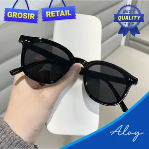 PL-WW010 Kacamata Hitam Cowo Cewe Unisex Fashion Kacamata Hitam Retro Gaya Sunglasses Eyewear