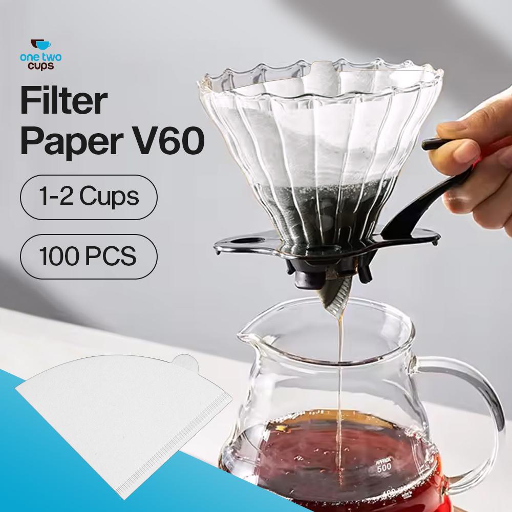 One Two Cups Kertas Saringan Kopi Filter Paper V60 1-2 Cups 100 PCS - V01