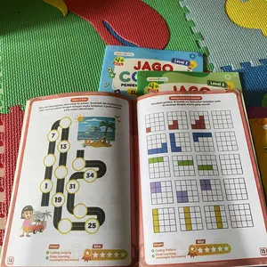 (Isi 5 Buku) PAKET BUKU JAGO CODING ANAK TK PAUD - Bisa Belajar Tanpa Komputer - Aktivitas Coding Superlengkap - Buku Coding Untuk Anak SD - konten padat full color - Coding For Kids 6 7 8 Tahun