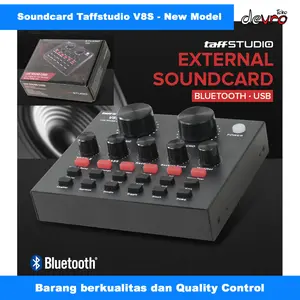 TAFFSTUDIO USB External Soundcard V8 V8U V8S V8 PLus Live Broadcast Bluetooth - Sound Card V8 V8U V8S V8 PLus Elektronik Microphone Audio