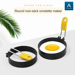cetakan telur ceplok bulat stainless egg pancake ring 2 pcs