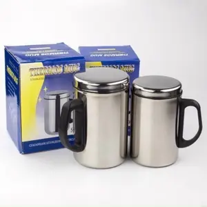 MUG TERMOS - MUG STAINLESS - MUG CANGKIR KOPI POLOS Minuman