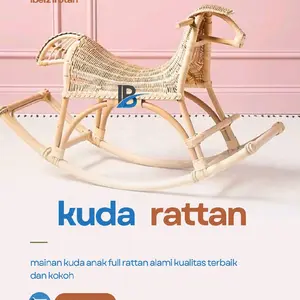Kuda Rattan Mainan Anak Rotan Alami Kualitas Terbaik Dan Kokoh