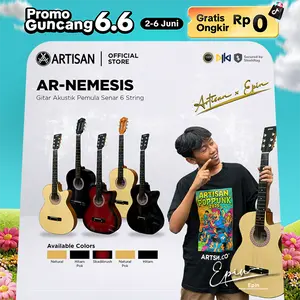 ARTISAN Gitar Akustik Pemula ( AR - NEMESIS ) Senar 6 String