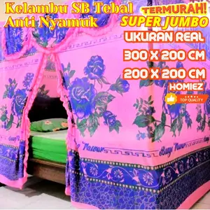 KELAMBU TIDUR ANTI NYAMUK SB UKURAN 300X200 SUPER JUMBO