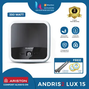 ARISTON ANDRIS2 LUX 15 L NEW MODEL Penghangat Pemanas Air Water Heater