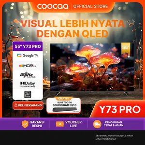 [Paylater 0%] Y73 PRO TV 55 inch + SS10 Soundbar - 4K Google - Eye Care 5.0 - Matte Screen Pro - dbx tv - Vibran Quantum Dot - Sapphire Crystal Optic