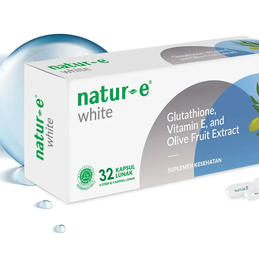 natur e glutathione PERBOX) Natur E Suplemen Kecantikan Kesehatan Kulit Vitamin Kapsul 16 & 32 Capsule- DAILY NOURISHING 100 IU/Advanced Now Foods Glutathione, 500 mg,