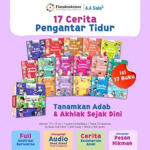 (ISI 17 Buku) Seri Cerita Sebelum Tidur Adab dan Akhlak Anak Muslim - Buku Cerita Islami Bergambar || Buku Dongeng Karakter Anak 1 2 3 Tahun TK SD Full Color - Ziyadbooks