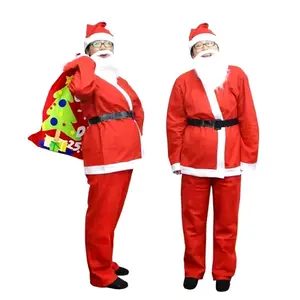 KOSTUM SINTERKLAS DEWASA / BAJU SANTA CLAUS FULLSET PREMIUM