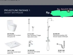 GROHE PROMO PROJECTLINE PACKAGE 1 SMART BATHROOM CLOSET + WASTAFEL
