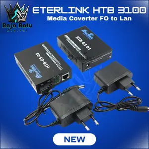 Eterlink HTB-3100 Fiber Optic Media Converter 10/100Mbps RJ45 Single Mode 25KM Berkualitas Tinggi