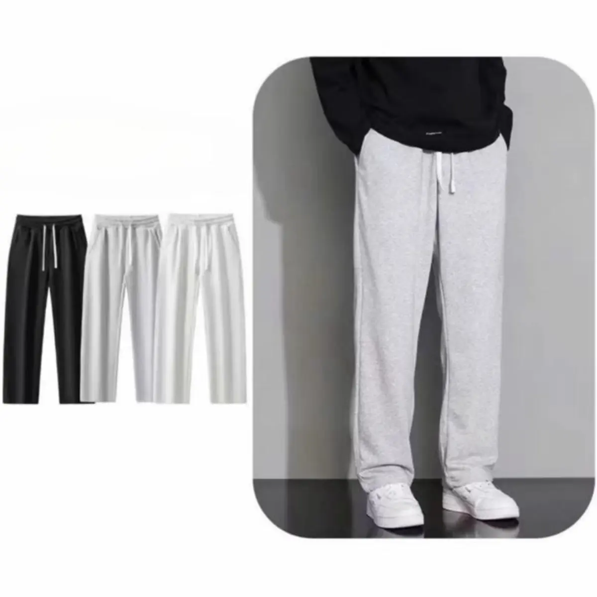 Quần Nỉ 2 Da Ống Suông from beggy , Vải Dày Mịn Phong Cách Menswear Chất Liệu Bền Bỉ Phù Hợp Cho Bốn Mùa