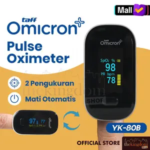 TaffOmicron YK-80B Fingertip Pulse Oximeter Alat Ukur Pengukur Saturasi Meter Oksigen Oksimeter Oxygen Saturation Oxymeter