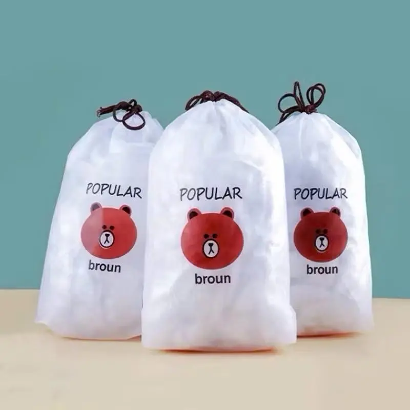 Combo 10 Bịch Màng Bọc Thực Phẩm Gấu (1 Bịch 90-95c), HDPE Không Mùi Vietnam Màng bọc nhựa