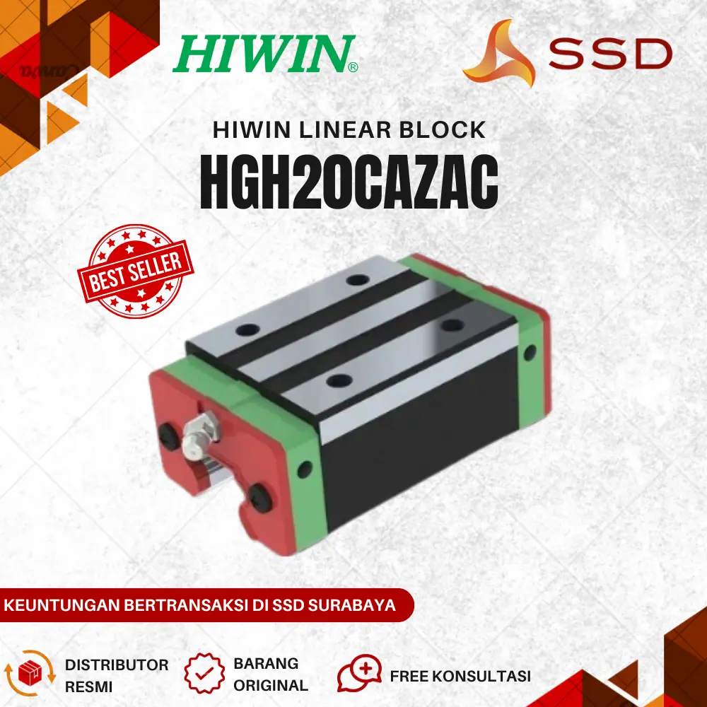 Hiwin HGH20CAZAC / HGH20CA / HGH20C Linear Block Only - Shop | Tokopedia