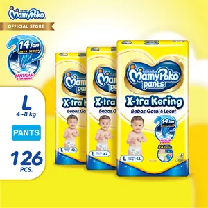 MamyPoko Pants X-tra Kering - L 42 - Popok Celana - 3 Packs