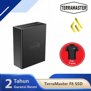 TerraMaster F8 SSD NAS Storage - 8 Bay All SSD NAS Server N95 QuadCore CPU 8GB DDR5 RAM