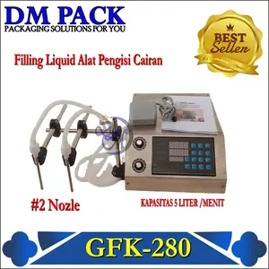 Mesin Filling Liquid GFK-280 2Nozle Alat Pengisi Cairan GFK280 2Kepala