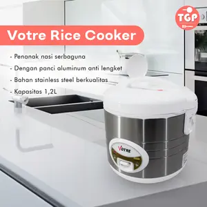 (COD) Magic Com Rice Cooker 1.2L Advance Votre Centong Kukusan Peralatan Penanak