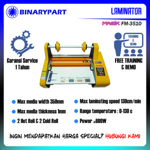 MAGIX FM 3510 - Mesin Laminating Roll Murah A3+ 2 Lampu Garansi 1 Tahun