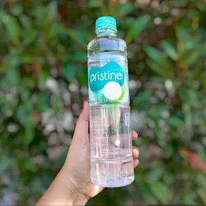 Pristine 600ml isi 24 botol harga perbotol 3.875 Air indocafe tanpa ampas