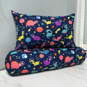 [SET] Bantal + Guling Anak-Anak Isi 100% Silikon Grade A dengan Resleting Motif