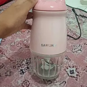(Mega 7.7) Samono (300 ml) Food Processor penghalus daging dan sayuran [SW-MC200} Mesin Penggiling Pisau Portable Stainless