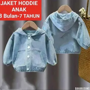 KALEA - JAKET HOODIE JEANS ANAK ANAK MODEL KEKINIAN