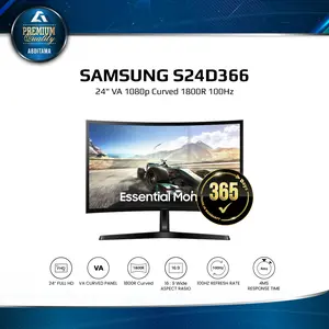 Monitor LED Samsung S3 S36GD S24D366GAE 24" VA 1080p Curved 1800R 100Hz HDMI D-Sub Vesa 75x75mm