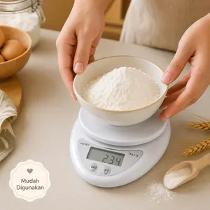 Timbangan Mangkok Digital 5KG B05 Timbangan Dapur Tepung Kue Gula 5 KG Electronic Kitchen Scale