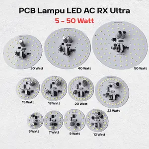 PCB Lampu LED RX 5 7 9 12 15 18 20 23 25 30 40 50 Watt Mesin Lampu LED