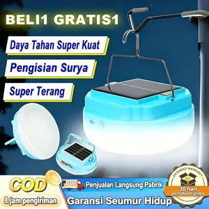 Lampu Solar Ufo Emergency 800 Wat Lampu Darurat Panel Surya Cahaya Putih Tahan Lama Camping