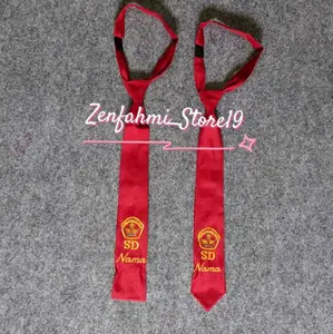 DASI SEKOLAH BISA PAKAI NAMA/DASI CUSTOM BORDIR