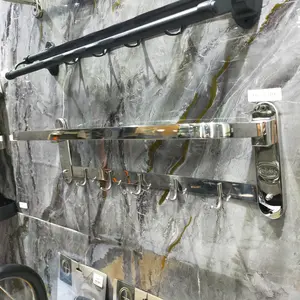 Rak Handuk / Gantungan Baju 2 Baris Stainless
