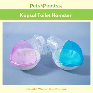 PnP CRYSTAL BALL - Toilet Eksternal Pasir Hamster Plastik 12 CM Bulat