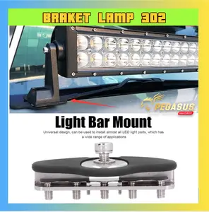 BRAKET DUDUKAN LAMPU TEMBAK SOROT HEAVY DUTY ASTANLESSTEAL BODY LEBAR