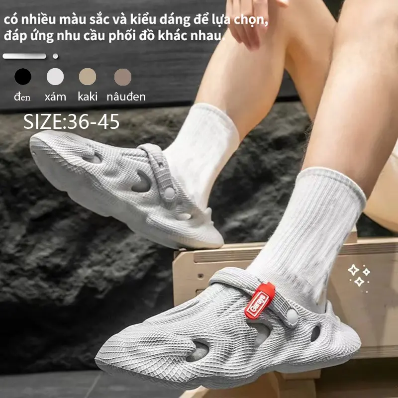 Dép Sục Nam/Nữ Siêu Nhẹ-Giày dép người đàn ông mùa hè chống trượt size 36-45